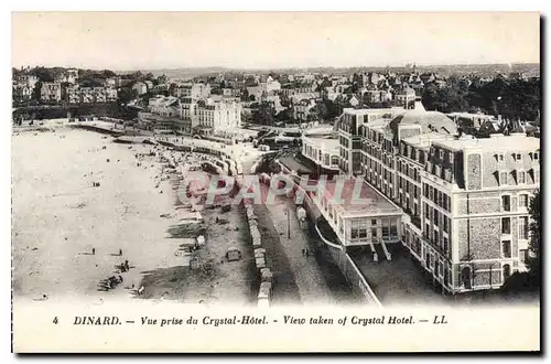 Cartes postales Dinard Vue prise du Crystal Hotel View taken of Crystal Hotel