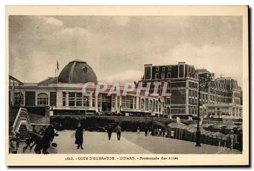 Ansichtskarte AK Cote d'Emeraude Dinard Promenade des Allies