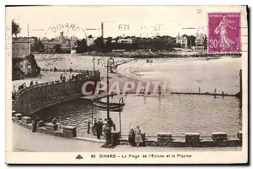 Ansichtskarte AK Dinard La Plage de l'Ecluse de a Piscine