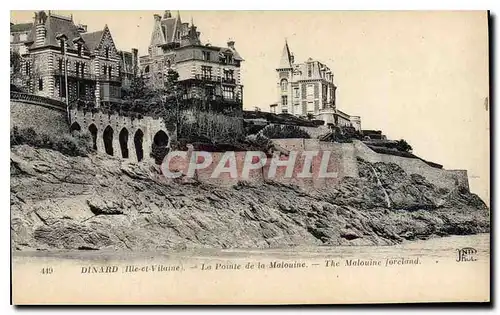 Ansichtskarte AK Dinard Ille et Vilaine La Pointe de la Malouine The Malouine forcland