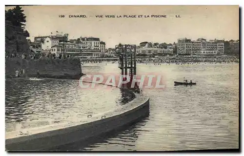 Ansichtskarte AK Dinard Vue vers la Plage et la Piscine