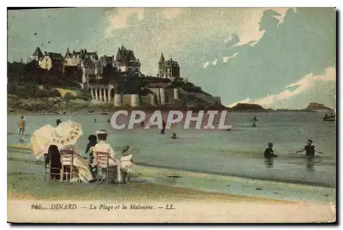 Cartes postales Dinard La Plage et la Malouine