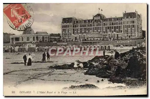 Cartes postales Dinard l'Hotel Royal et la Plage