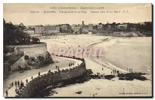 Ansichtskarte AK Cote d'Emeraude Emerald Coast Dinard Vue generale de la Plage