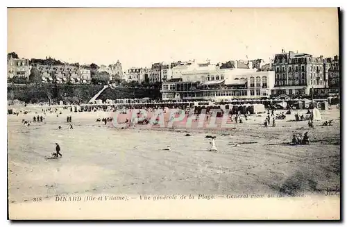 Cartes postales Dinard Ille et Vilaine Vue generale de la Plage