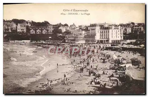 Cartes postales Cote d'Emeraude Dinard La Plage