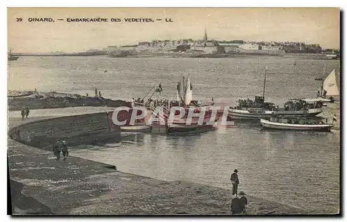 Ansichtskarte AK Dinard Embarcadete des Vedettes Bateaux