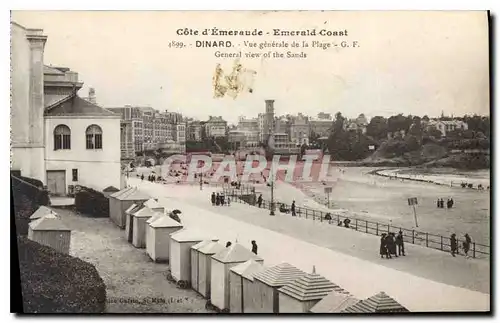 Cartes postales Cote d'Emeraude Emerald Coast Dinard Vue generale de la Plage