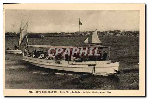 Cartes postales Cote d'Emeraude Dinard La Rade Au loin St Servan sur Mer