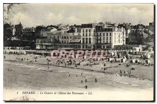 Cartes postales Dinard Le Casino et l'Hotek des Terrasses