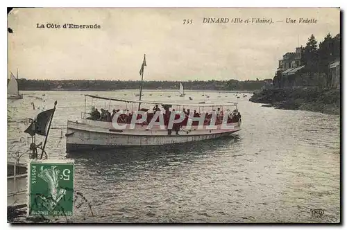 Cartes postales Cote d'Emeraude Dinard Ille et Vilaine Une Vedetie