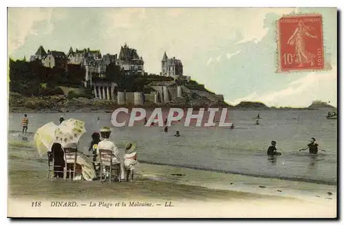 Cartes postales Dinard La plage et la Malouine