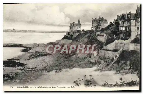 Ansichtskarte AK Dinard La Malouine au loin St Malo