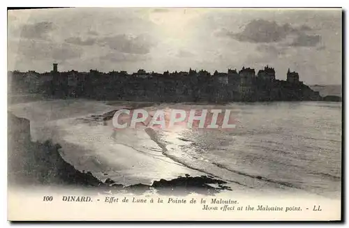 Ansichtskarte AK Dinard Effet de Lune a la Pointe de la Malouine