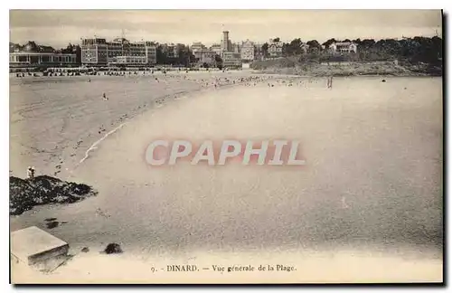 Cartes postales Dinard Vue generale de la Plage