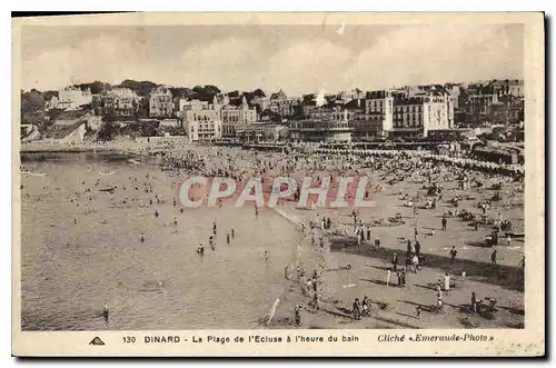 Ansichtskarte AK Dinard La Plage de l'Ecluise a l'heure du bain