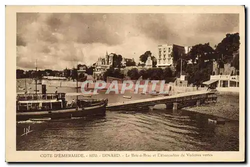 Ansichtskarte AK Cote d'Emeraude Dinard Le Bric a Brac et Debarcadere de Vedettes vertes