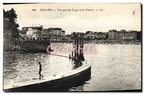 Ansichtskarte AK Dinard Vue vers la Plage et la Piscine