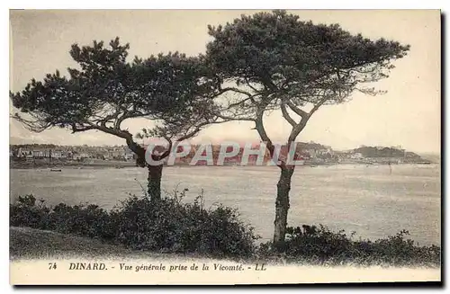 Cartes postales Dinard Vue generale prise de la Vicomte