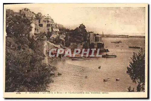 Cartes postales Dinard Le Bric a Brac et l'Embarcadere des Vedettes vertes