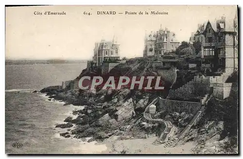 Cartes postales Cote d'Emeraude Dinard Pointe de la Malouine