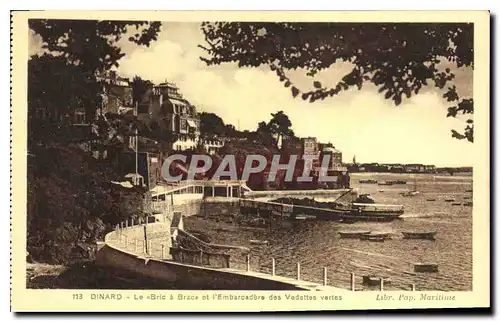 Cartes postales Dinard Le Bric a Brac et l'Embarcadere des Vedettes varties