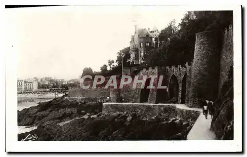 Cartes postales Cote d'Emeraude Dinard Chemin de ronde de la Malouine