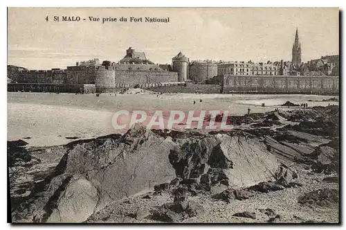 Ansichtskarte AK St Malo Vue prise du Fort National