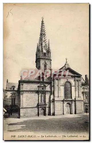 Cartes postales Saint Malo La Cathedrale