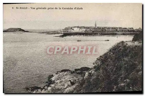 Ansichtskarte AK St Malo Vue generale prise de la Corniche d'Aleth