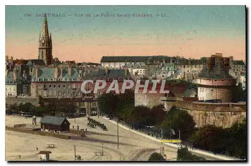 Cartes postales Saint Malo Vue de la Porte Saint Vincent