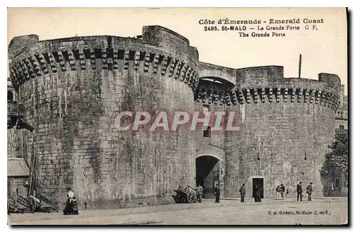 Ansichtskarte AK Cote d'Emeraude Emerald Coast Saint Malo La Grande Porte