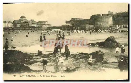 Cartes postales Saint Malo La Grande Plage