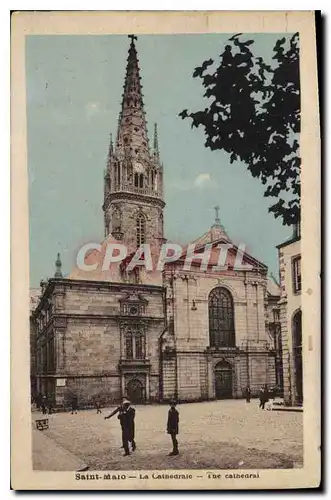 Cartes postales Saint Malo La Cathedrale