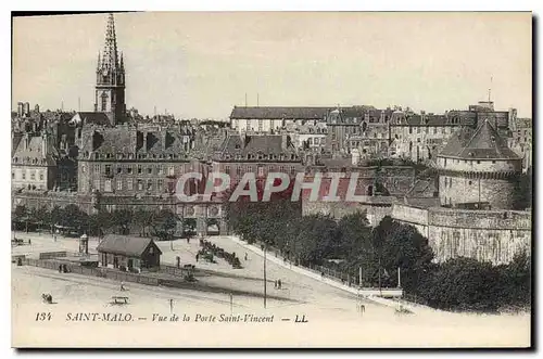 Cartes postales Saint Malo Vue de la Porte Saint Vincent