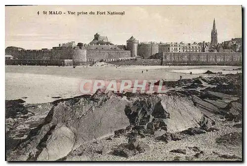 Ansichtskarte AK St Malo Vue prise du Fort National