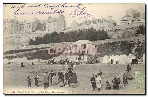 Ansichtskarte AK Saint Malo La Plage Bon Secours