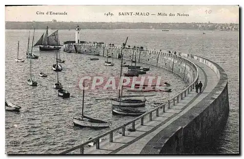 Cartes postales Cote d'Emeraude Saint Malo Mole des Noirs