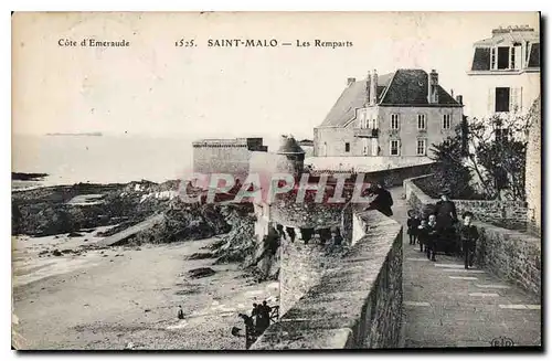 Ansichtskarte AK Cote d'Emeraude Saint Malo Les Remparts