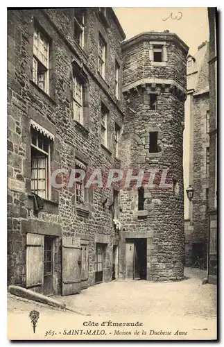 Ansichtskarte AK Cote d'Emeraude Saint Malo Maison de la Duchesse Anne