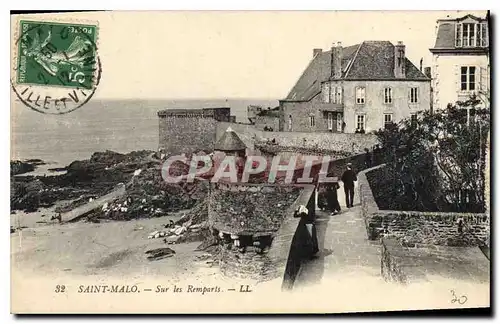 Cartes postales Saint Malo Sur les Remparts