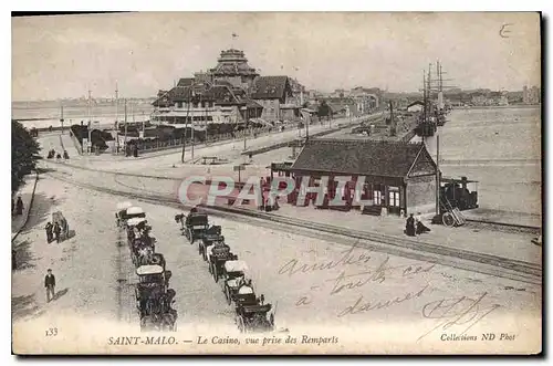 Ansichtskarte AK Saint Malo Le Casino vue prise de Remparts