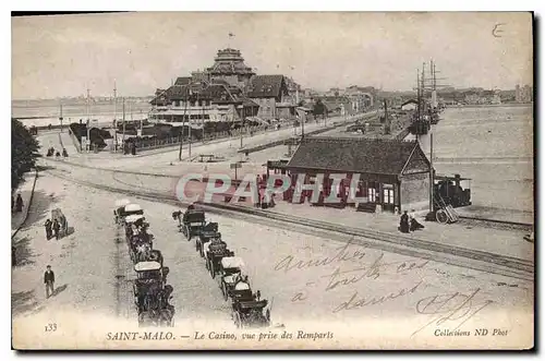 Cartes postales Saint Malo Le Casino vue prise de Remparts