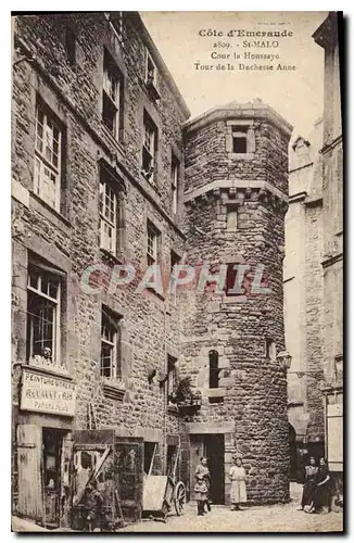 Ansichtskarte AK Cote d'Emeraude Saint Malo Cour la Houssaye Tour de la Duchesse Anne