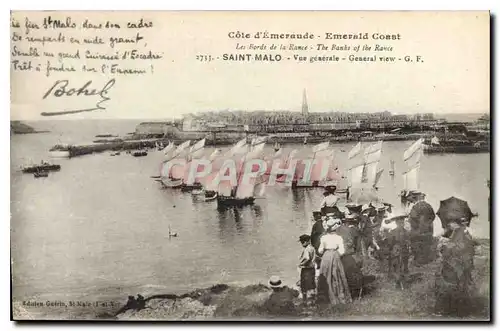 Cartes postales Cote d'Emeraude Emerald Coast Saint Malo Vue generale Les bords de la Rance