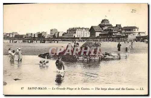 Cartes postales Saint Malo La Grande et le Casino