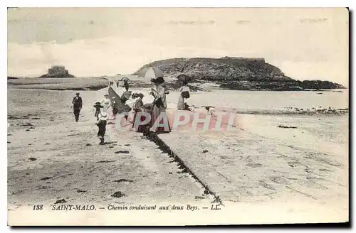 Cartes postales Saint Malo Chemin conduisant aux deux Beys