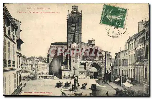 Cartes postales Toulouse Place St Cathedrale Saint Etienne