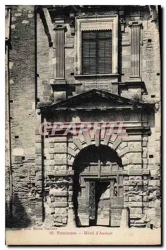 Cartes postales Toulouse Cour de l'Hotel d'Assezat