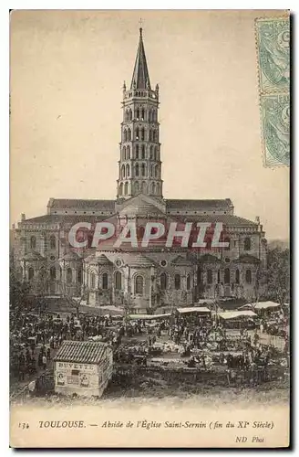 Cartes postales Toulouse Abside de l'Eglise Saint Sernin